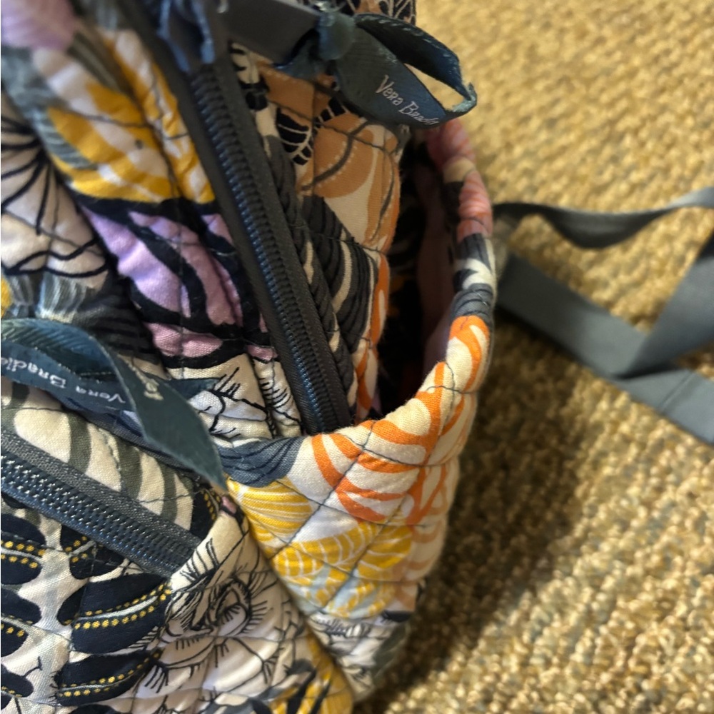 Vera Bradley Quilted Leaf Pattern Backpack - image 4